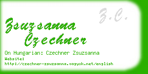 zsuzsanna czechner business card